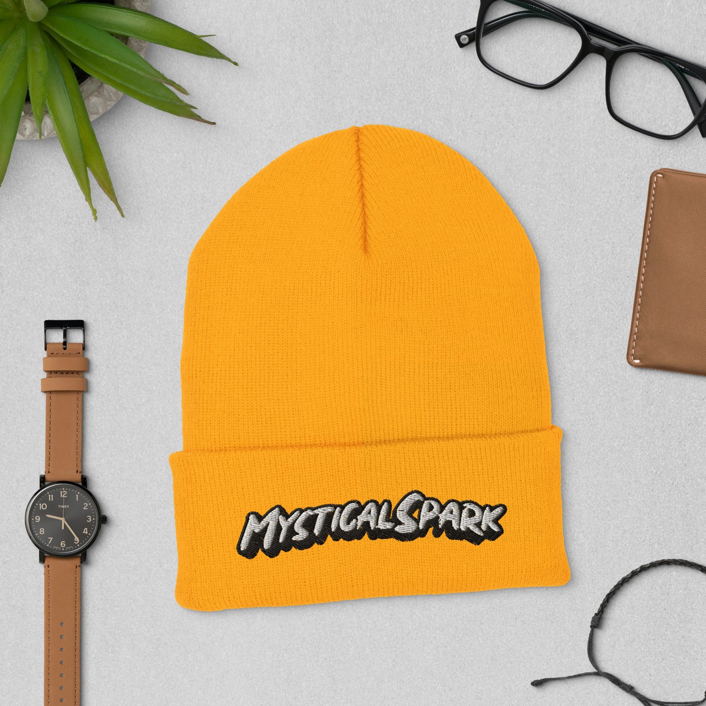 Mysticalspark Font - Cuffed Beanie